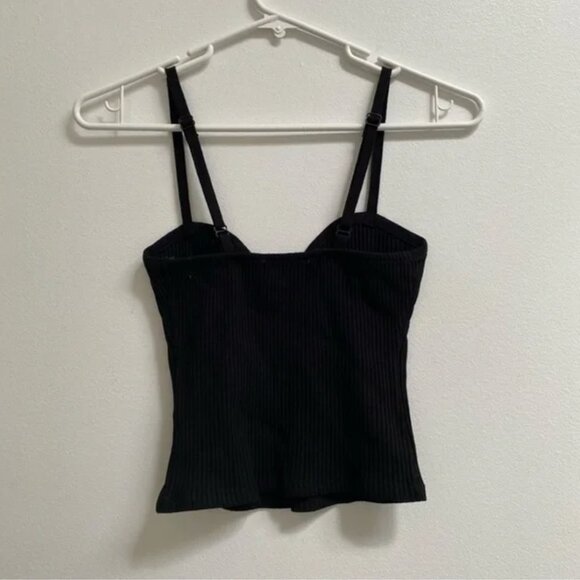 Zara Sweetheart Knit Top S - Picture 3 of 6